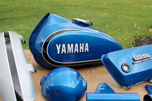 Yamaha Brigade Blue Motorcycle Paint