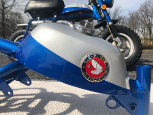 Honda Candy Blue Motorcycle Paint