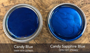 Honda Candy Blue Motorcycle Paint