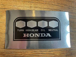 Honda CB750 Warning Light Reproduction Decal