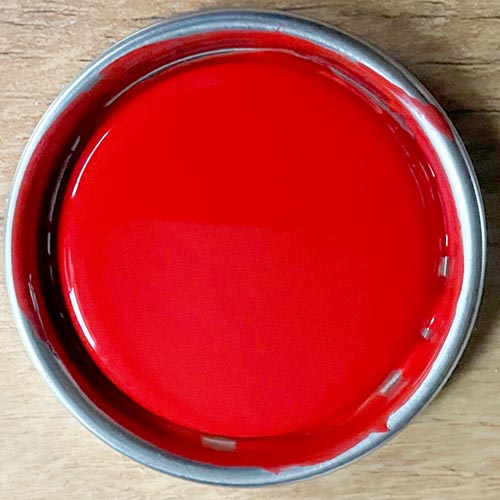 Yamaha Chappy Red Motorcycle Paint