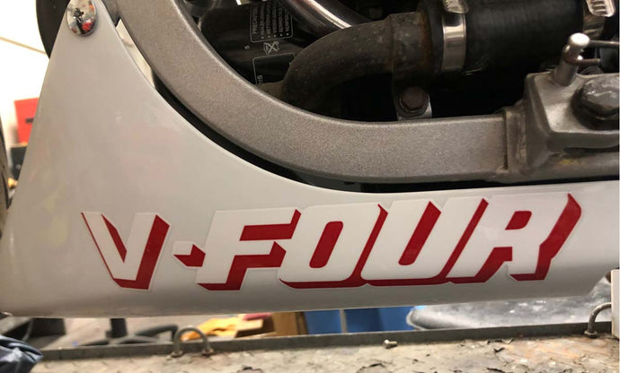 Honda VFour Chin Spoiler Decal